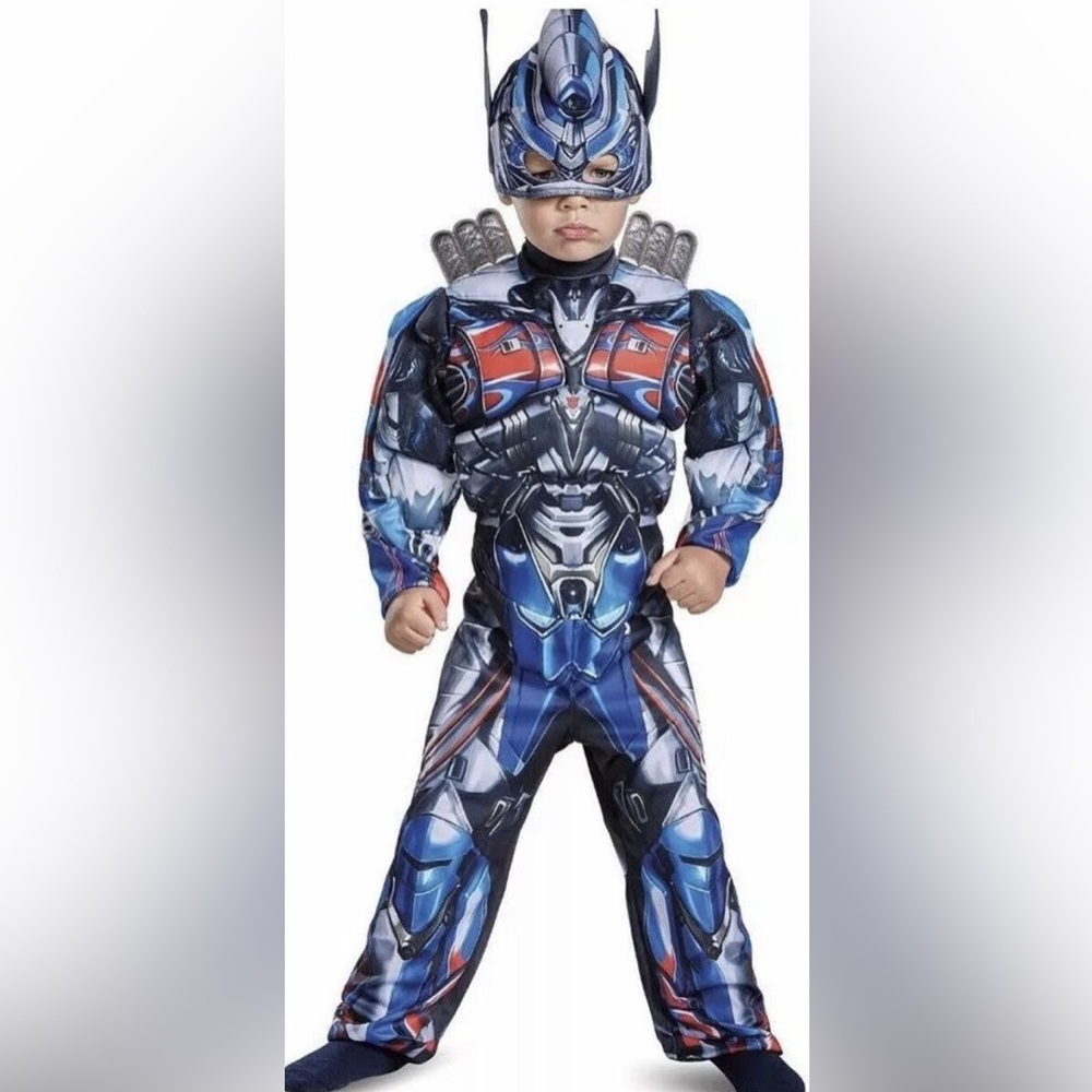Transformers Optimus Prime Halloween Costume W Muscles Toddlers Size 2T